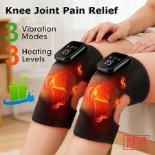 Electric Heated  Vibration Therapy Knee Brace Massager for Joint Pain Relief   