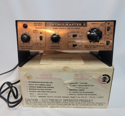 MRC Controlmaster X Transistorized Gauge Train Control Power Supply UNTESTED
