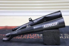 Yamaha VMAX 1200 Kerker by SuperTrapp Exhaust Muffler Set Used Japan Dent Matte