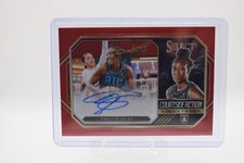2024 Select WNBA Tina Charles Courtside Action Signatures Red Prizm Auto #21/99