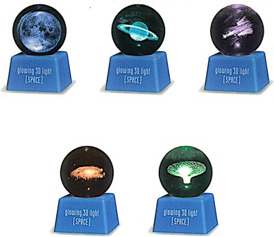 3D Clear Ball Light: Space Romance Edition Full Set of 5
