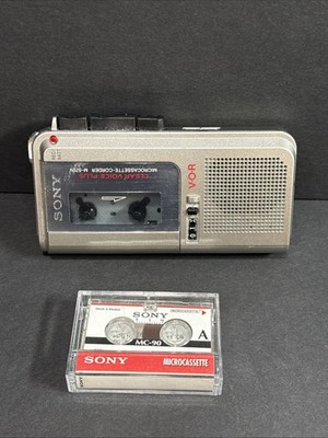 Sony M-570V Handheld Cassette Voice Recorder TESTED WORKS