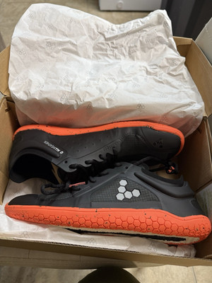 VivoBarefoot Primus Lite III All Weather Sneaker Black Orange 202093-03