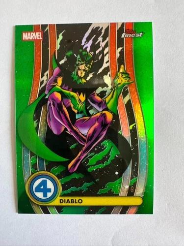 2026 Topps Marvel Finest The Fantastic Four Diablo 013 Green 50/99