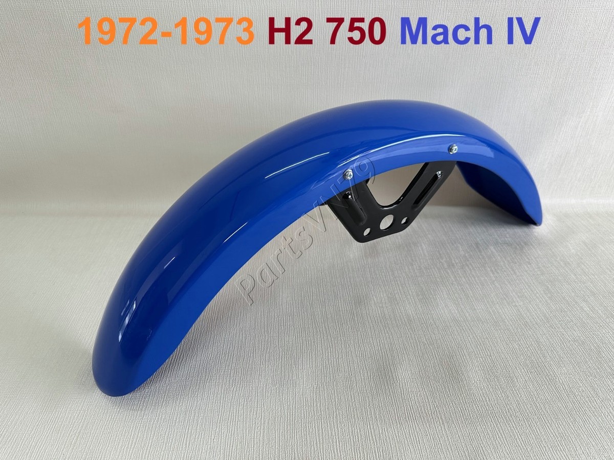 Fender TL52/72 リフィニッシュ 3PU 特製PG 特注ブリッジ 1972-1973 Kawasaki Triple H2 750 Mach IV Front Fender. H2750 H2A