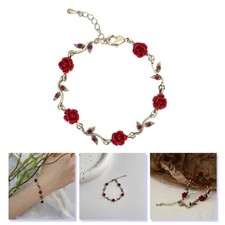 Flower Chain Bracelet Charm Braclets Rose Charms Bracelets