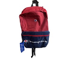 Champion Manuscript Red Navy Blue Backpack New