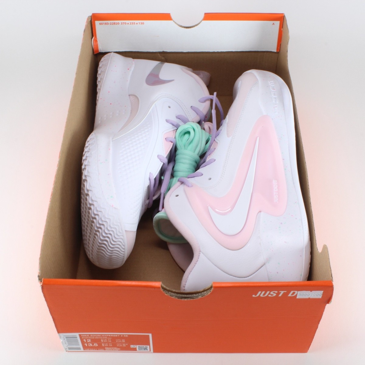 Nike Zoom Hyperset 2 SE 'White Arctic Pink' HF3241-100 Men's Size