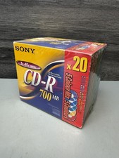 Sony CD-R Recordable 700mb 1-40x speed  20 Coloured Discs Blank sealed 