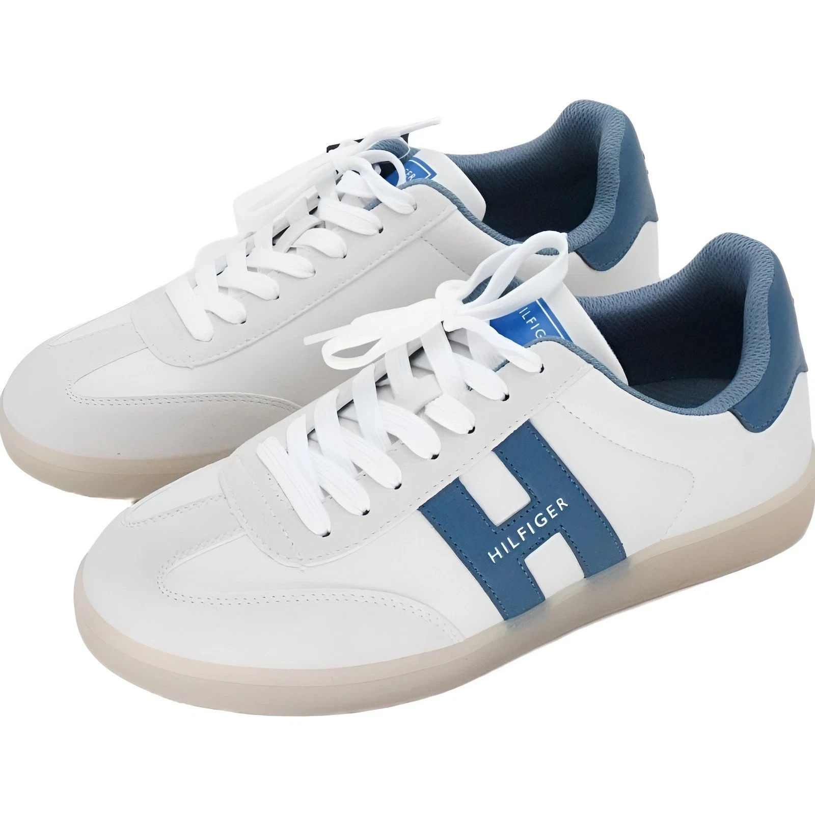 Tommy Hilfiger Berge T-Toe Sneaker White Teal Multi 7M Neu mit Karton