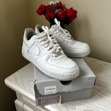 Nike Air Force 1 '07 White Women's Leather Low Top Sneakers 315115-112