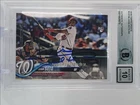 JUAN SOTO 2018 TOPPS UPDATE ROOKIE DEBUT IP AUTOGRAPH RC AUTO BGS Q4256