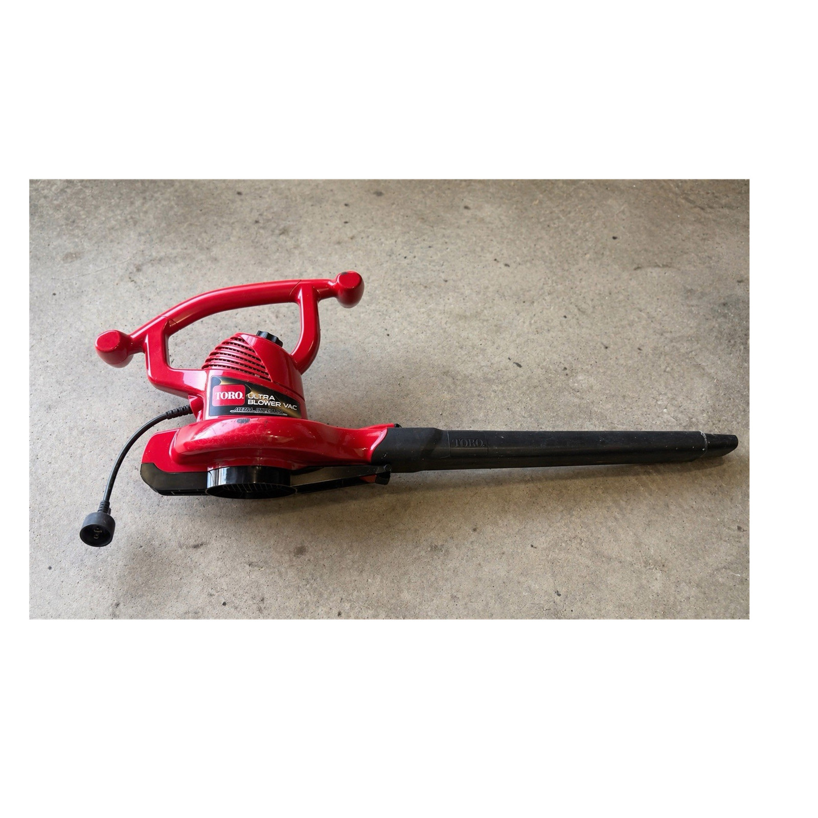Vac Corded Electric Leaf Blower/vacuum Combo Red