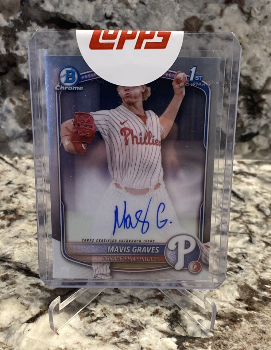 2025 Bowman Chrome - Prospect Autographs Mavis Graves, Mavis Graves #CPA-MG (RC)