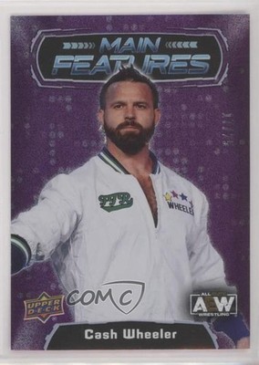 2022 AEW All Elite Wrestling Main Features Purple 17/25 Dash Wilder #MF-3 a8r