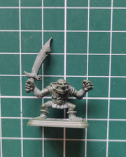 Heroquest :  gobelin/lutin  avec épée courbe/ goblin with sabre