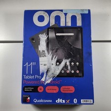 2024 Onn Tablet Pro 64GB, 4GB RAM, 11" Touchscreen, Android 14, Gray