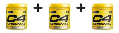 3 x Cellucor C4 Original (60 serv) Pineapple Head (81,15 EUR/kg)