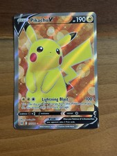 Pokemon TCG SWSH English Brilliant Stars Pikachu V Full Art #157/172 on eBay