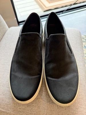 ECCO Soft 7 Slip On Sneakers Loafers Black Leather Men Size 15 (EU 49)