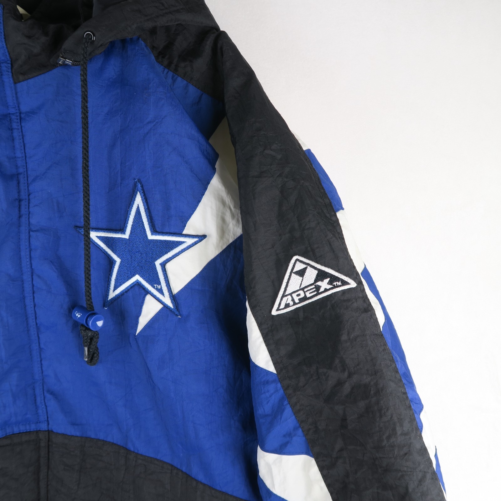 Vintage 90s Dallas Cowboys Apex One NFL Pro Line Puffer Jacket L Quilted Star