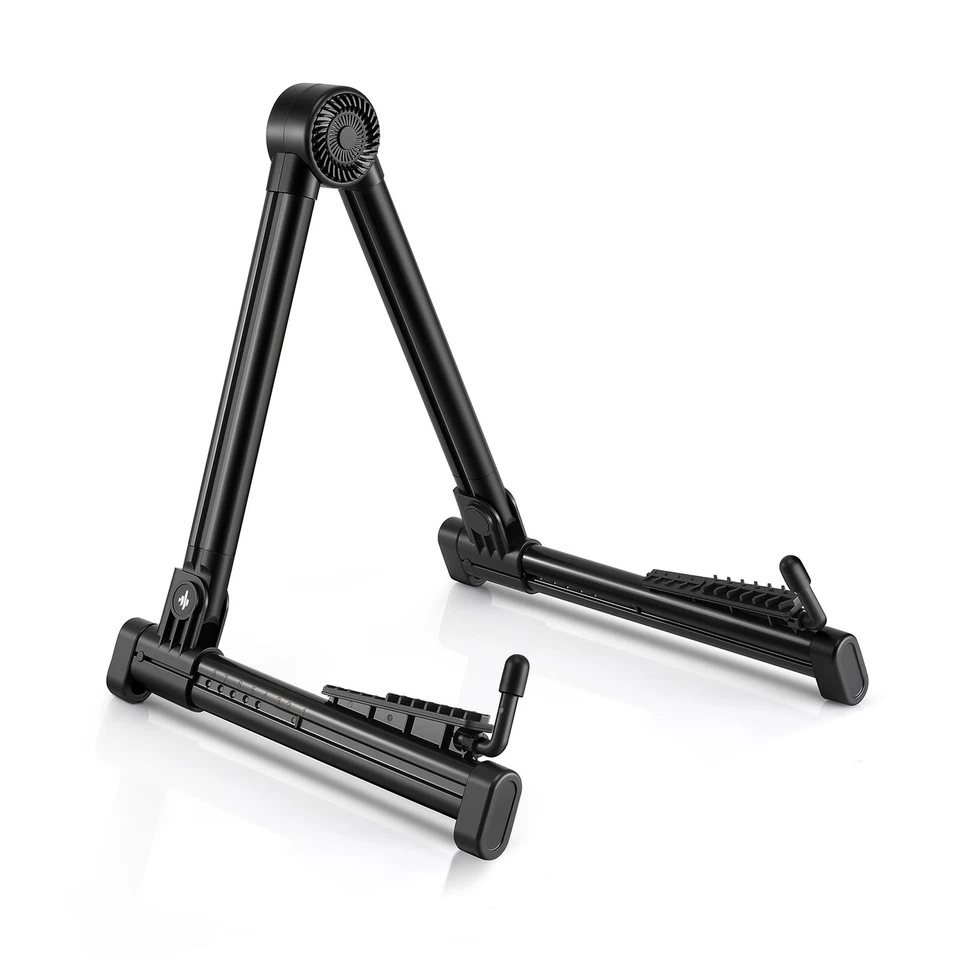 Suporte de guitarra Donner dobrável com almofadas de borracha móveis para ukulele banjo baixo