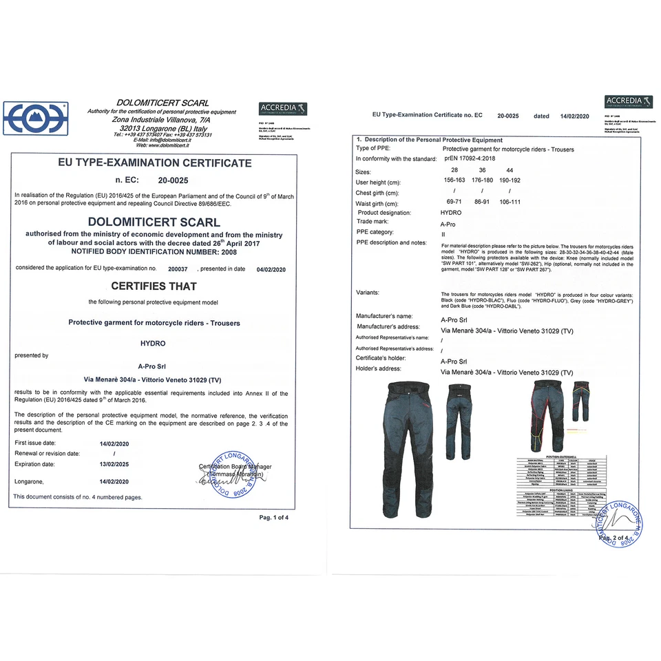 Pantalon Impermeable Homme Protections CE Thermique Motard Reflechissant Moto - Photo 3/3