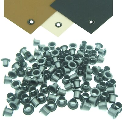 QUICKCLIP-PRO Kydex Eyelets GS 8-8 Black 1/4" DIY Holster Sheath Grommets 50 100 Paracord Bulk