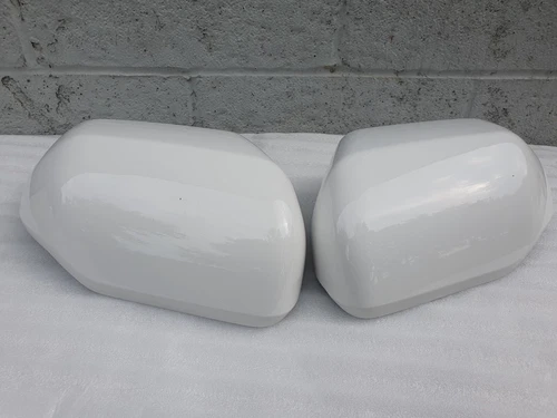 TOYOTA OEM TUNDRA 2022 25 PAIR RH LH MIRROR W/TURN COVERS WHITE WIND CHILL PEARL