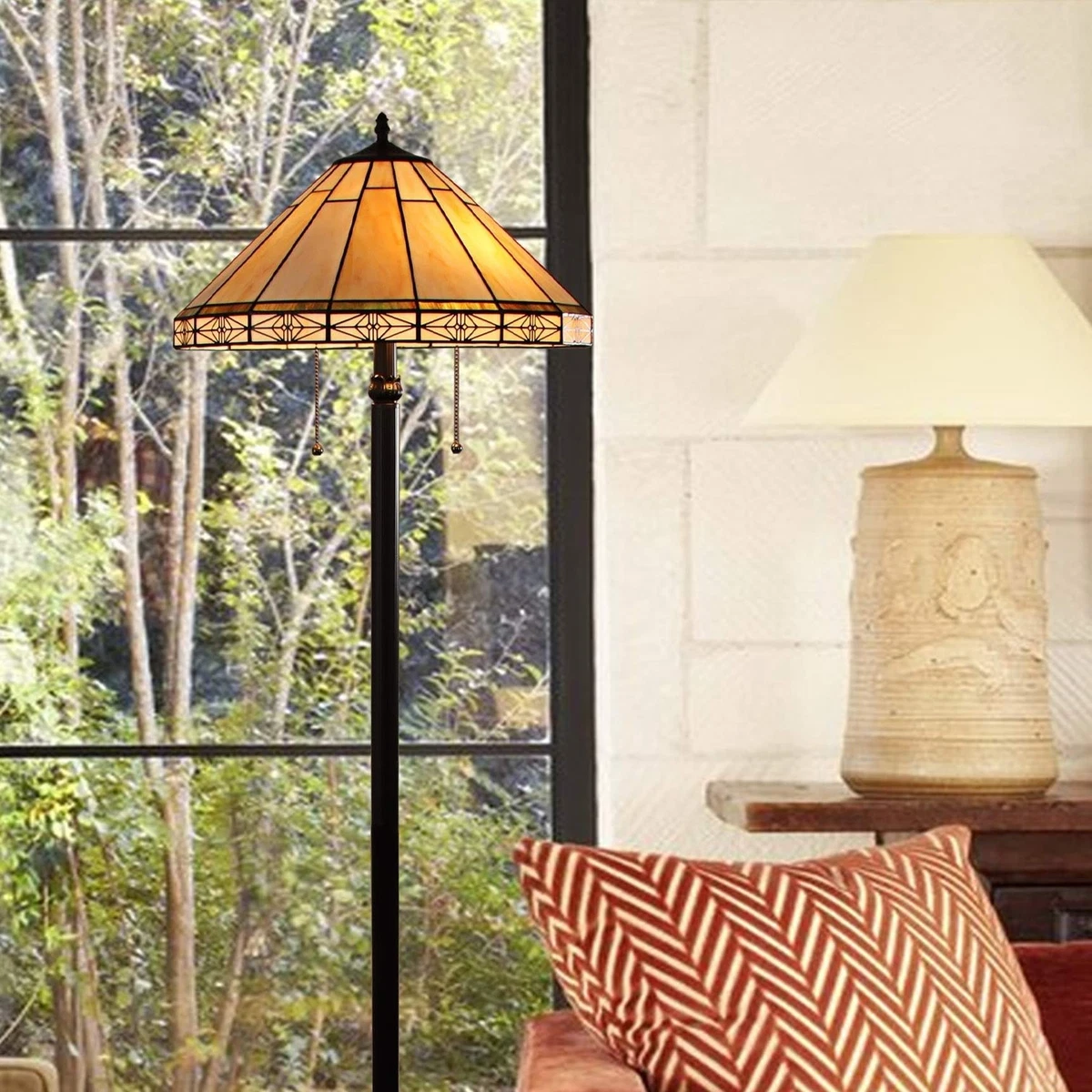 Tiffany mission sale style floor lamps