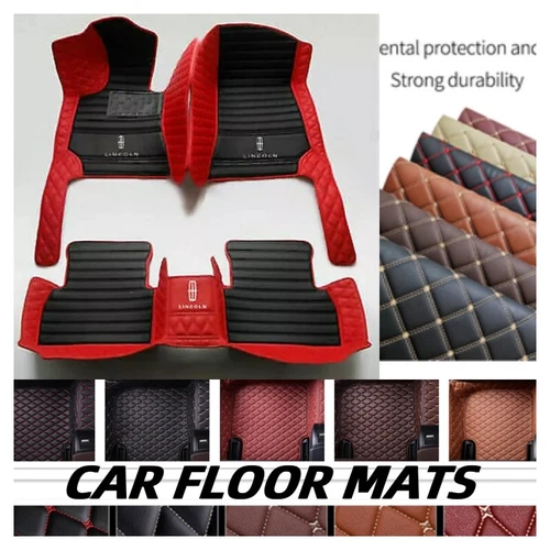 For Lincoln MKZ Car Floor Mats Custom Leather Luxury Liners Waterproof Carpets - Imagen 8 de 37