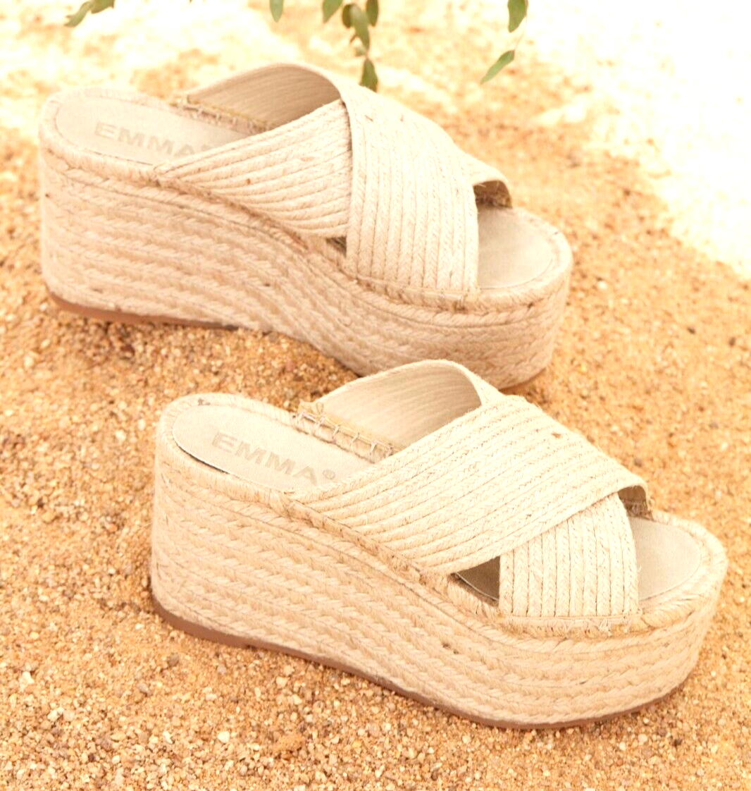 FILA Sandalo Rita Row crossover zeppa naturale plateau nuovissimo taglia 37 38 39 40