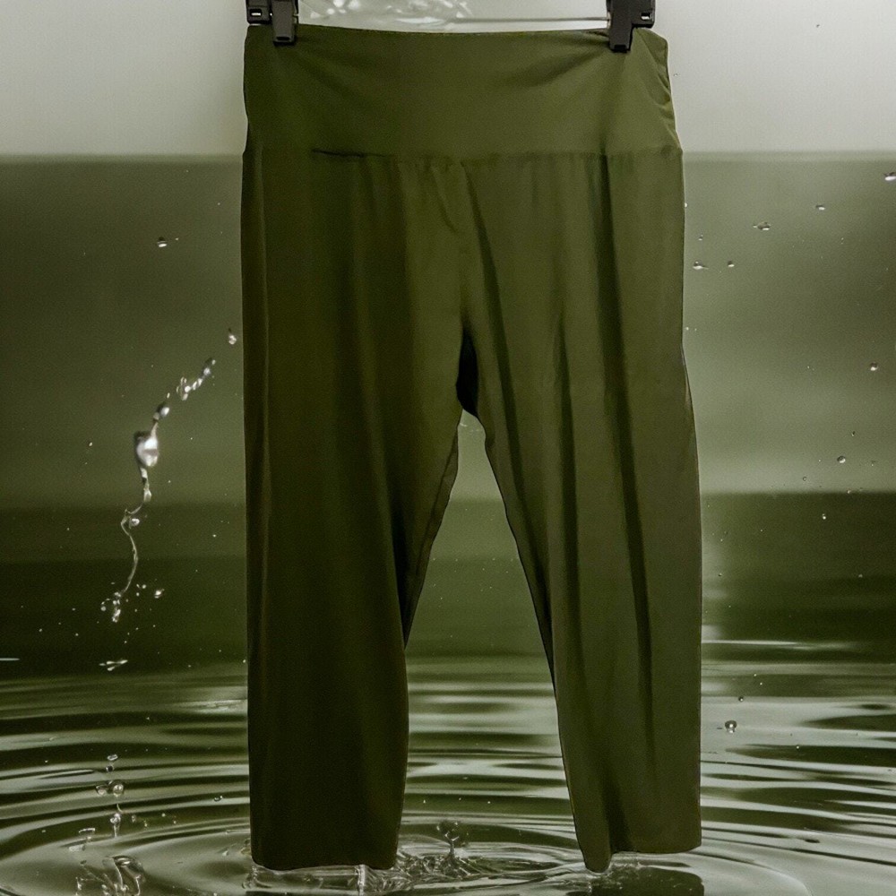 Olive Green Stretch Athletic Leggings Extra Plus Size!