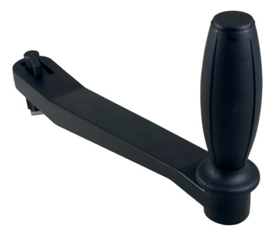 Pactrade Black Ball Bearing Grip 10'' Length Locking Winch Handle Aluminum Alloy