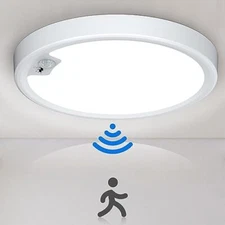 Motion Sensor Ceiling Light Wired, LED Flush Mount Ceiling Light Fixture 