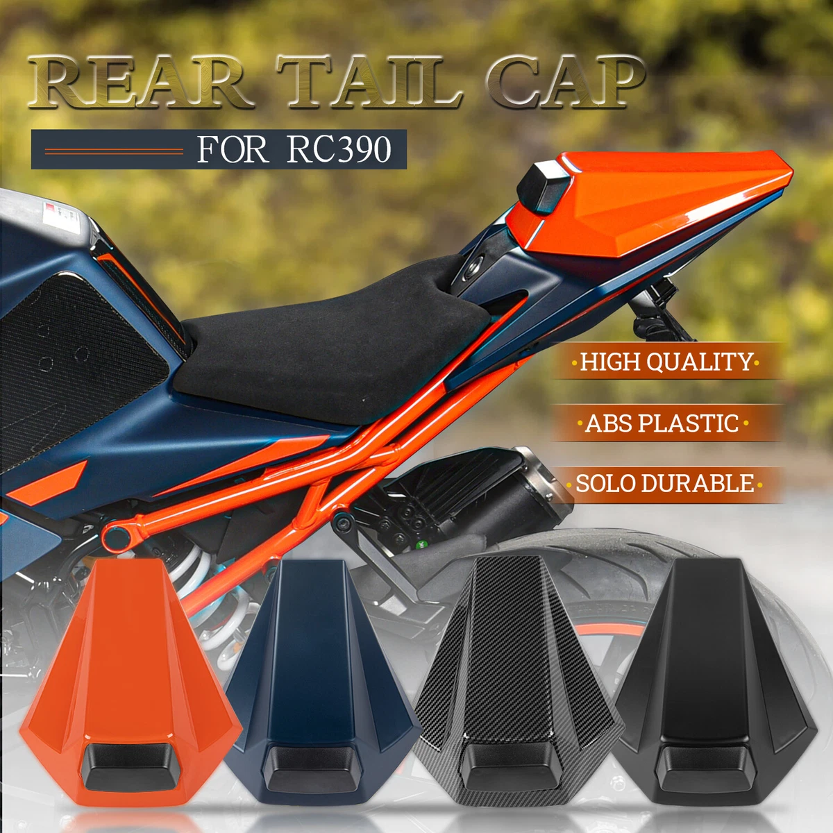 Passenger Pillion Rear Solo Seat Cover Cowl Pad For KTM RC390 RC 390 2022-2023 Passenger Pillion Rear Solo Seat Cover Cowl Pad For KTM RC390 RC 390 2022-2023