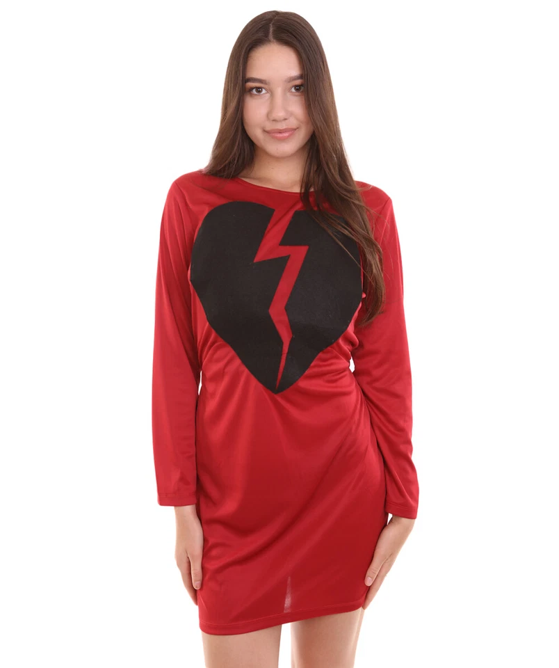 Vestido desnudo My Heart Is Broken para mujer adulta, disfraz cosplay multicolor, HC-514 Foto 3 de 4