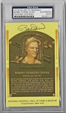 Bobby Doerr, Boston Red Sox—Autographed Hall of Fame Yellow Plaque 24/48—PSA/DNA