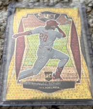 2021 Panini Select Baseball Alec Bohm premier Gold Disco Prizm 5/10 Rookie