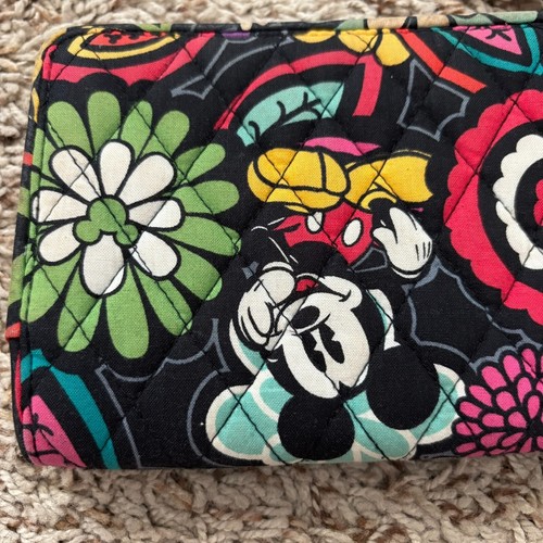 Vera Bradley Disney Wallet Wristlet Magical Blooms Mickey Minnie Mouse Zipper - Picture 3 of 13