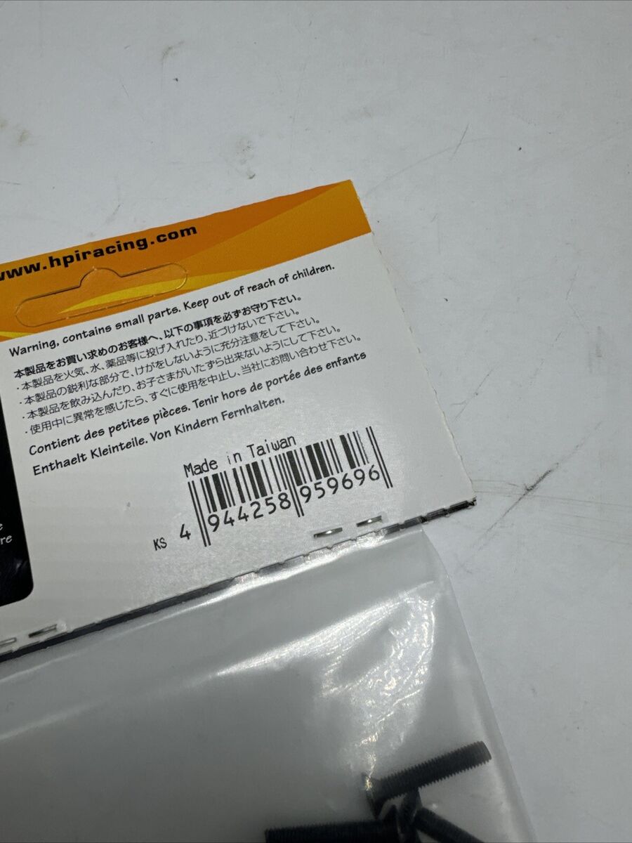 HPI Racing #Z086 Flat Head Screw M3 x 18mm Hex Socket Black HPI Racing #Z086 Flat Head Screw M3 x 18mm Hex Socket Black