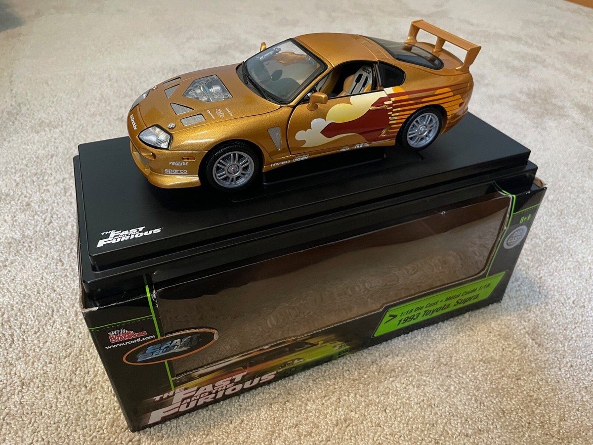 2 Fast And 2 Furious Toyota Supra gold 1/18 Slap Jack's car 2 Fast And 2 Furious Toyota Supra gold 1/18 Slap Jack's car