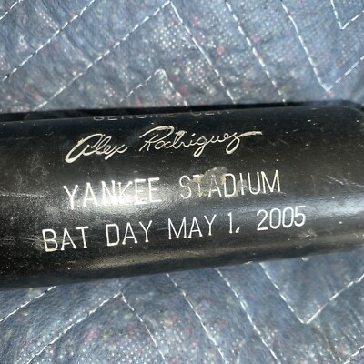 Louisville Slugger Bat Day Alex Rodriguez Yankee Stadium Authentic