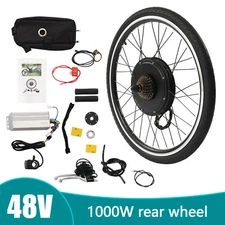 26inch 48V 1000W E-bike Conversion Kit Rear Wheel Electric Bicycle Hub Motor Set