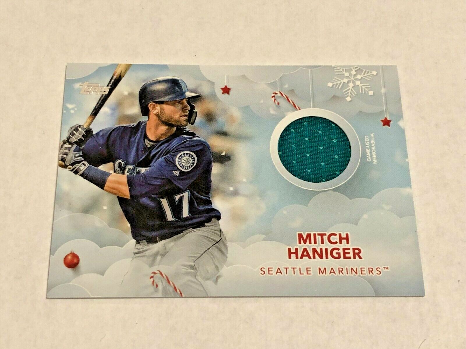 2020 Topps Walmart Holiday Mega Baseball Jersey Relic - Mitch Haniger - Mariners