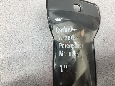 NEW IN BAG BLACK & DECKER 1'' CARBIDE TIPPED MASONARY BIT 7'' 12'' LONG 56549