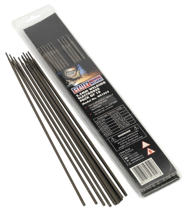 Sealey WE1025 Welding Electrode 2.5 x 300mm Pack of 10