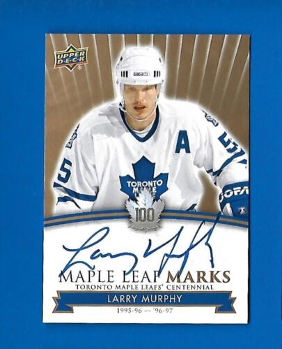 2017-18 TORONTO MAPLE LEAFS CENTENNIAL LEAF MARKS AUTOGRAPH & AKA CARD SEE LIST - Picture 62 of 91