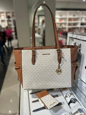MICHAEL KORS WOMEN LADY LARGE PVC TOTE BAG SHOULDER HANDBAG PURSE 