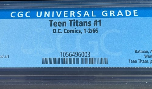 Teen Titans #1 CGC 5.0 CRM/OW PGS Silver Age DC Comics Batman, Aquaman, Flash WW - Picture 4 of 5